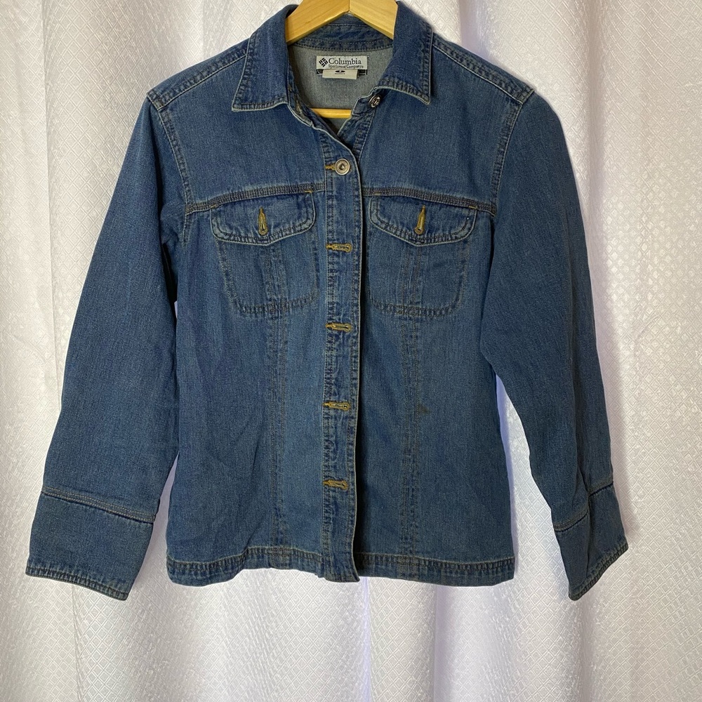 Columbia denim jacket, sz S